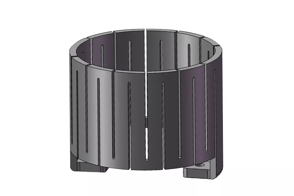 半導體單晶生長爐熱場剖面示意圖（SIAMC 石墨熱場）